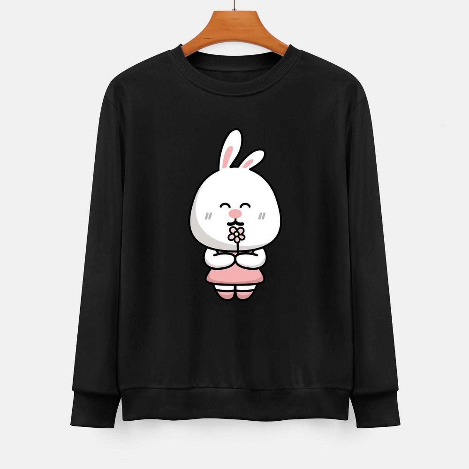 Front Patterned Long Sleeve TopCleanCut LooseFit